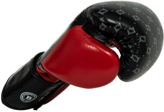 Fairtex x Booster BG Bokshandschoenen – Star Black/Wine Red