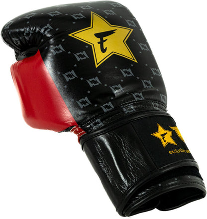 Fairtex x Booster BG Bokshandschoenen – Star Black/Wine Red