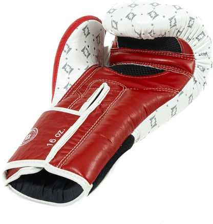 Fairtex x Booster BG Bokshandschoenen – Star White/Wine Red