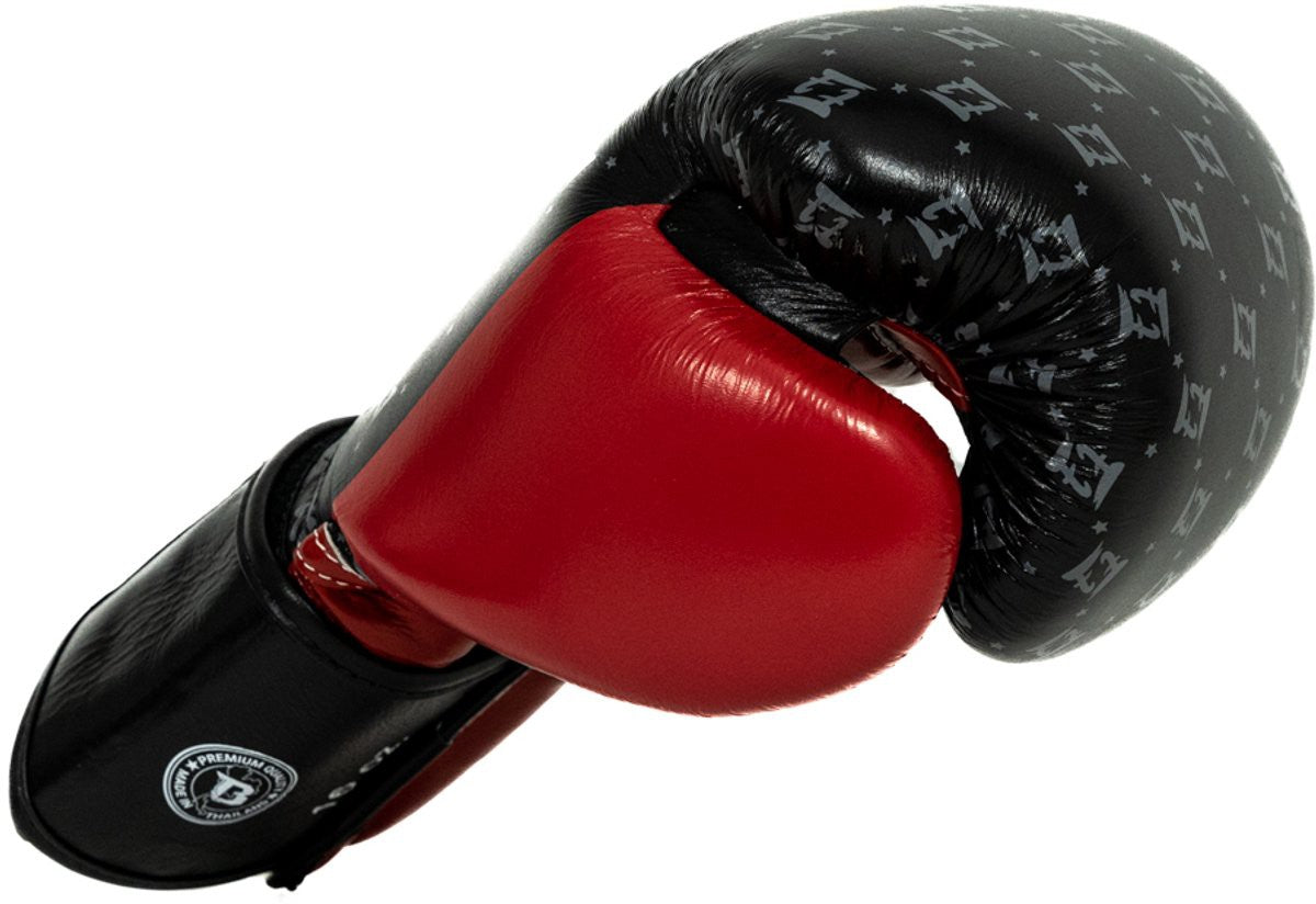 Fairtex x Booster BG Bokshandschoenen – Star Black/Wine Red